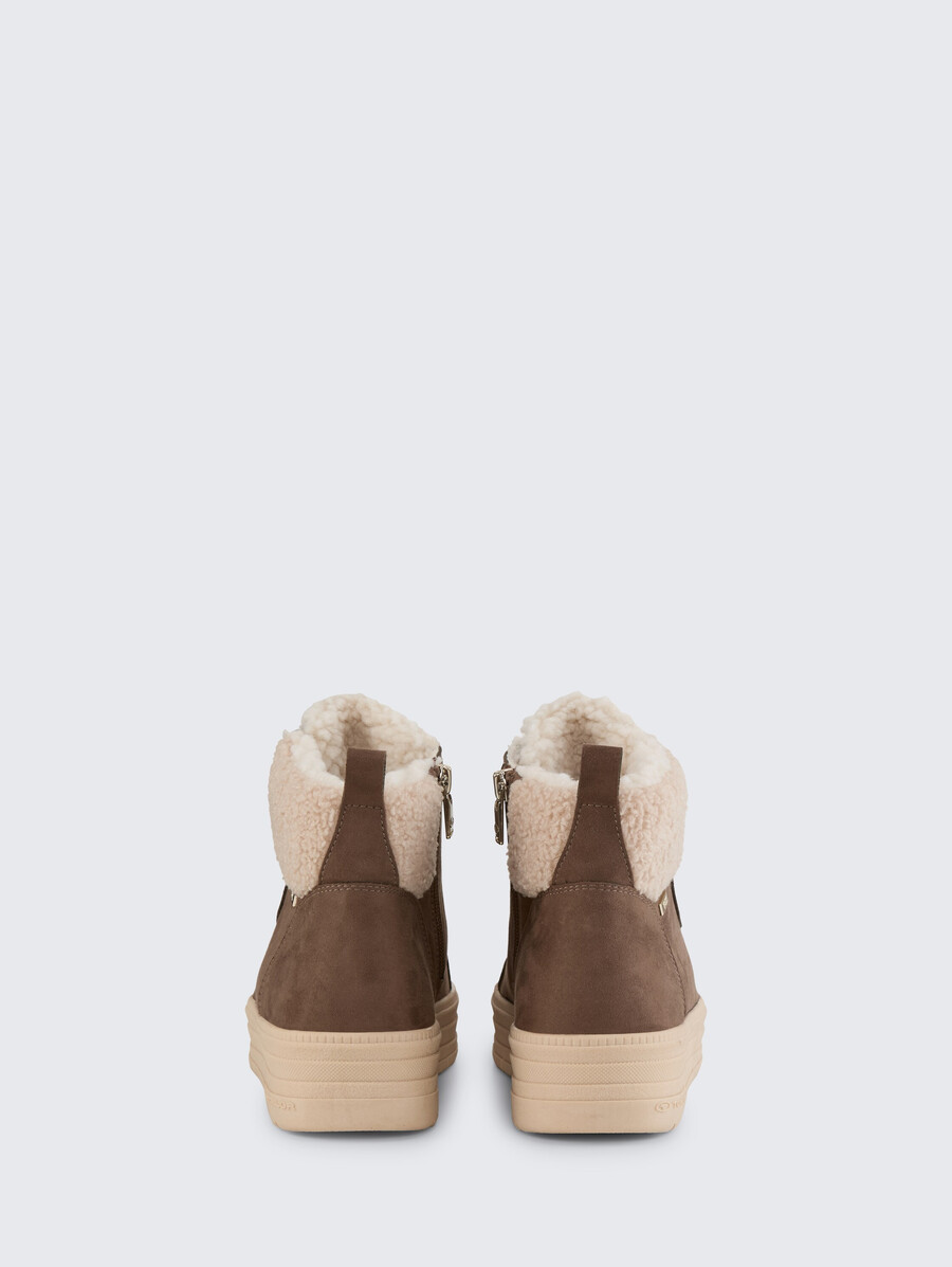bottines imperméables à doublure
