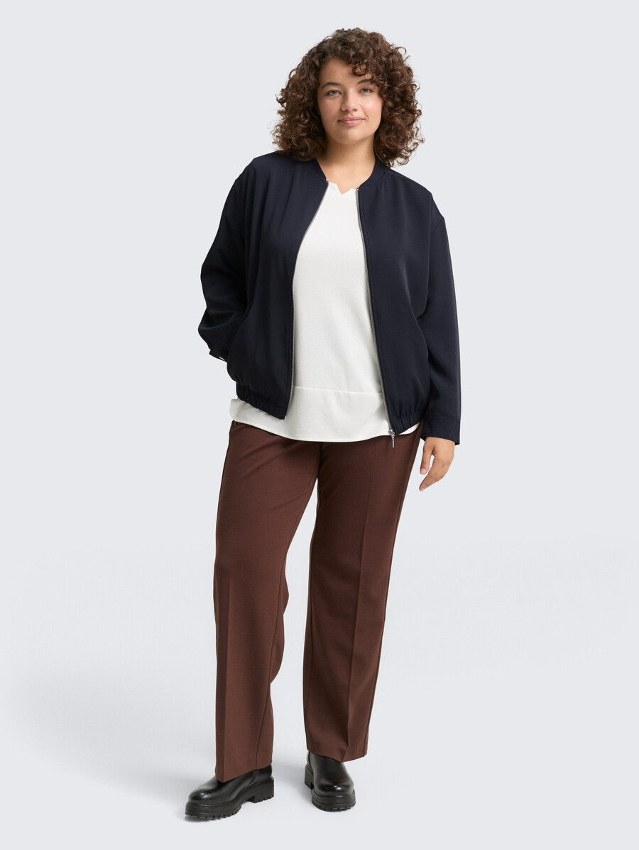veste blouson ample grande taille