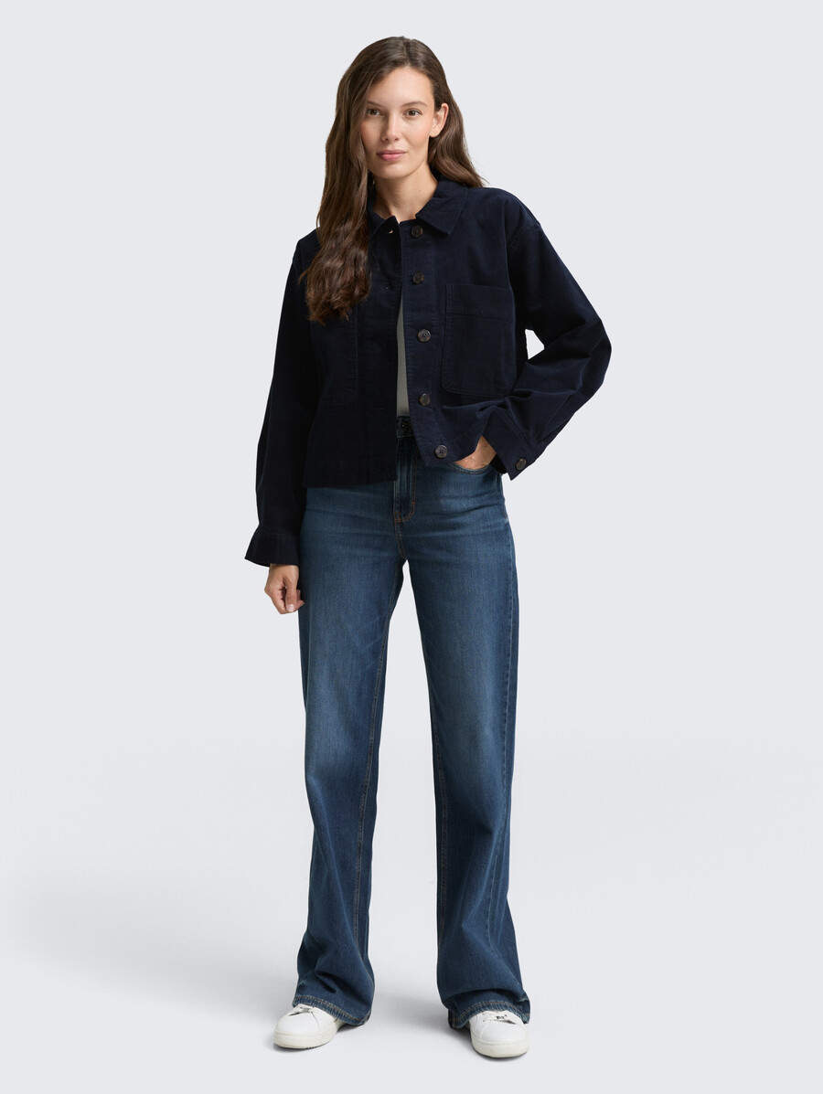 veste en velours côtelé oversize