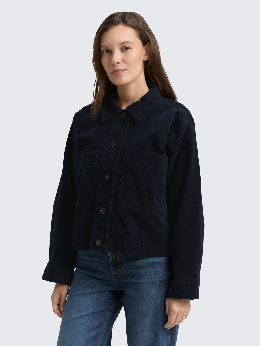 veste en velours côtelé oversize