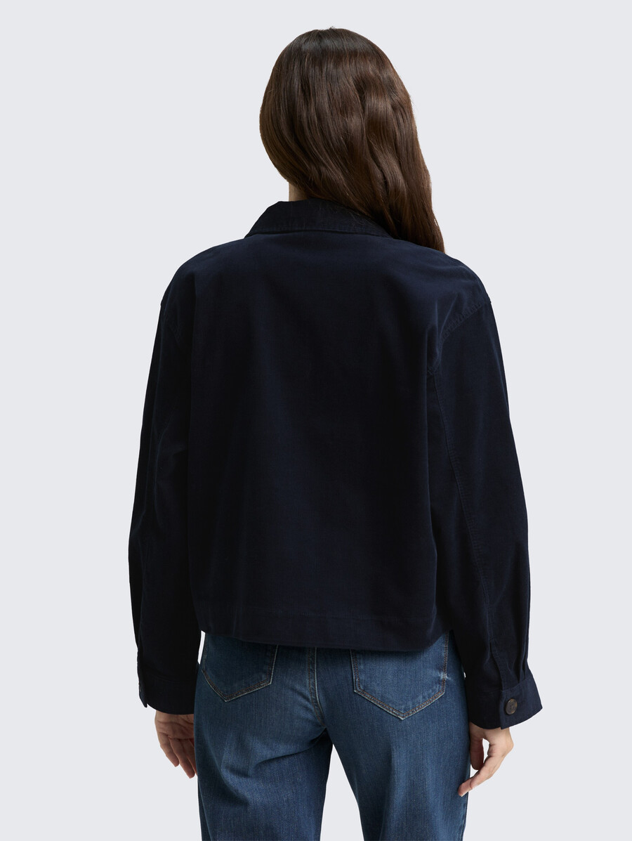 veste en velours côtelé oversize