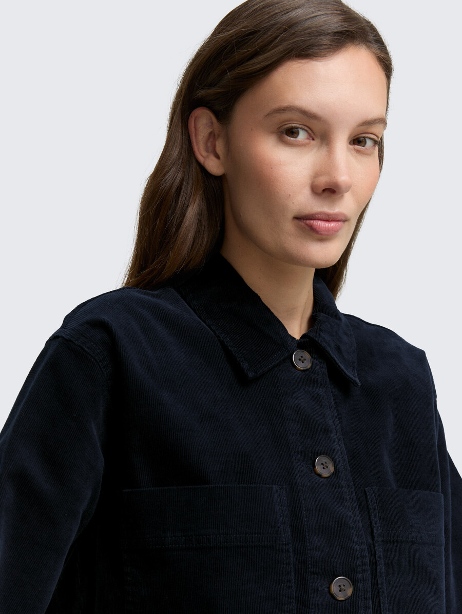 veste en velours côtelé oversize