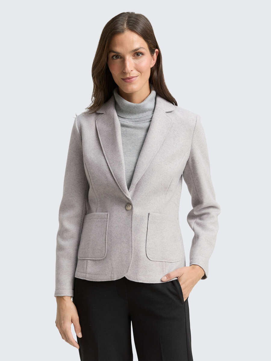 blazer slim à laspect chiné