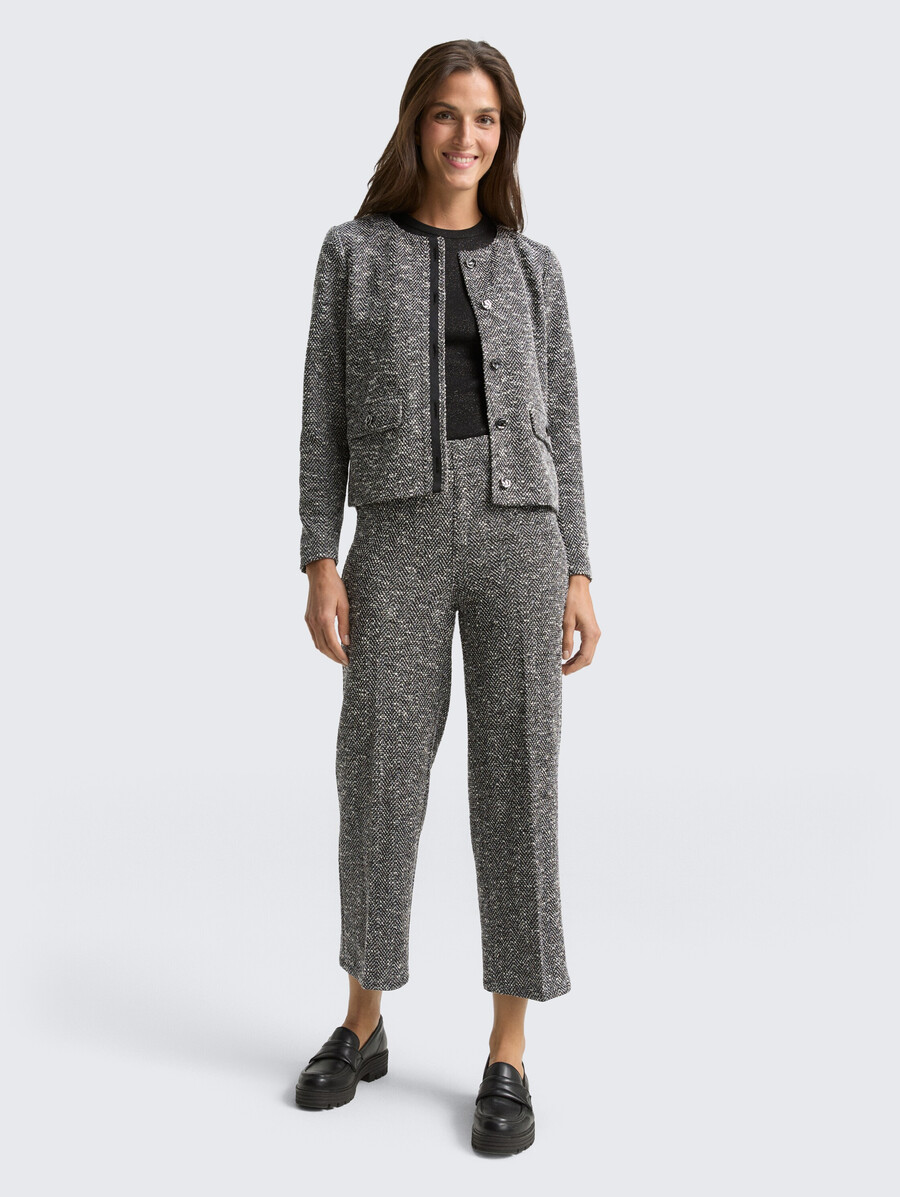 veste bouclée coupe classique