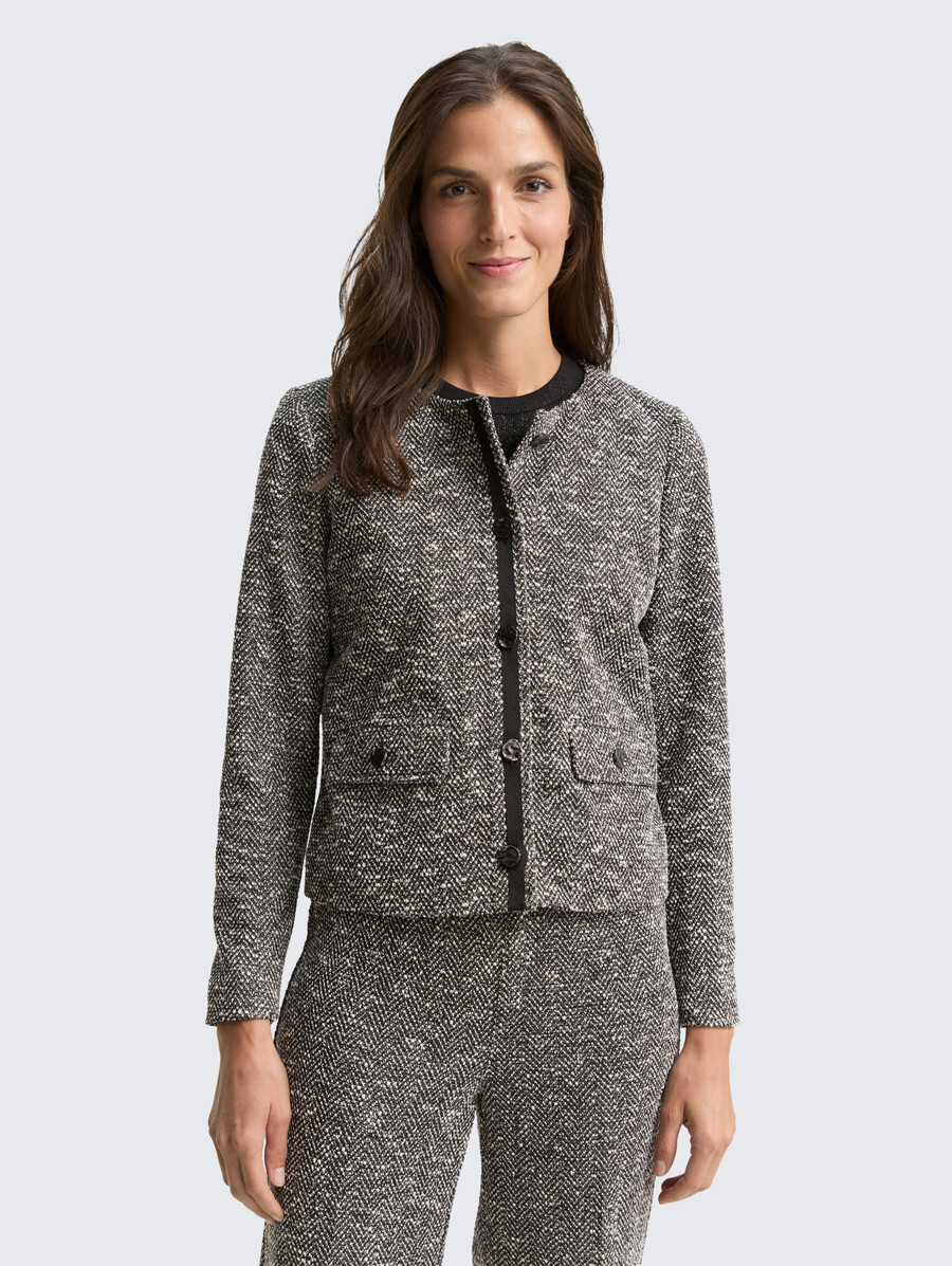 veste bouclée coupe classique