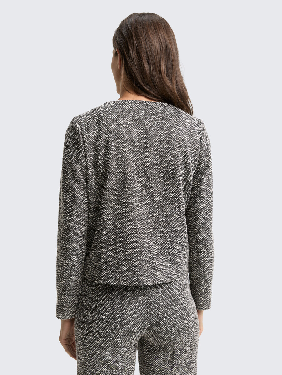 veste bouclée coupe classique