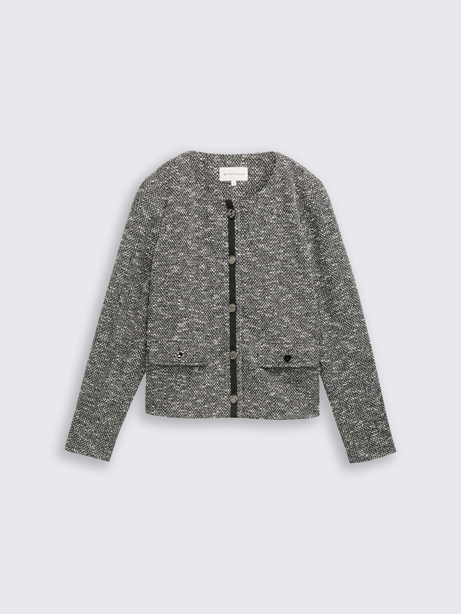 veste bouclée coupe classique