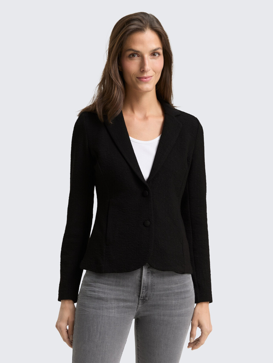 blazer coupe ajustée à effet pailleté