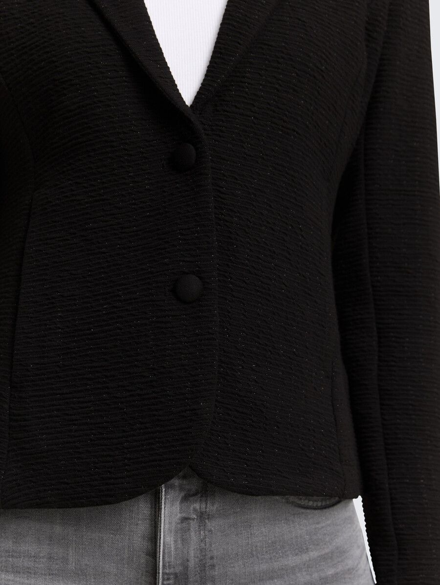 blazer coupe ajustée à effet pailleté