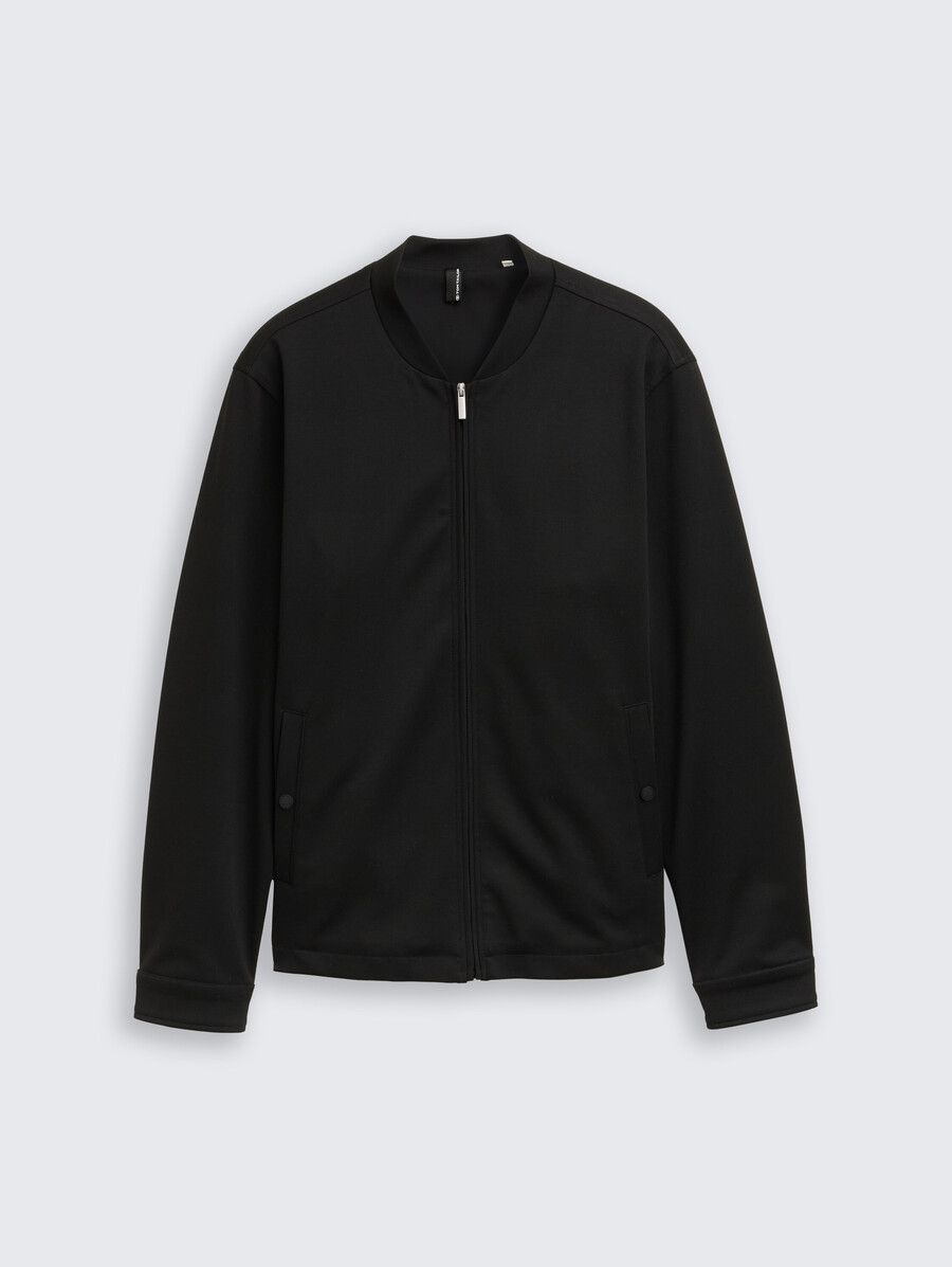 blouson en piqué à col bomber