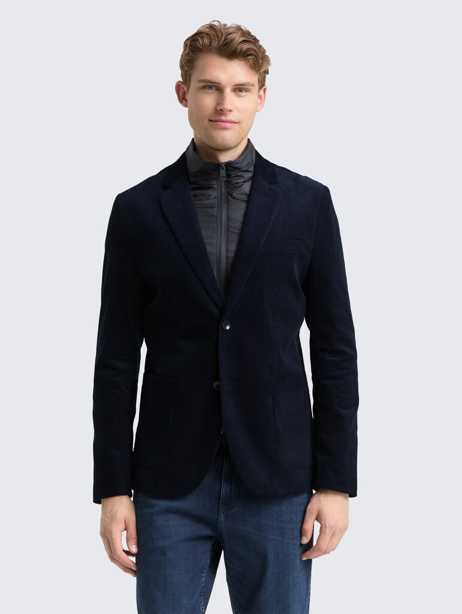 veste en velours côtelé 2 en 1 avec insert amovible