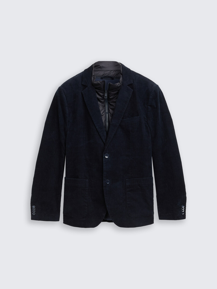 veste en velours côtelé 2 en 1 avec insert amovible