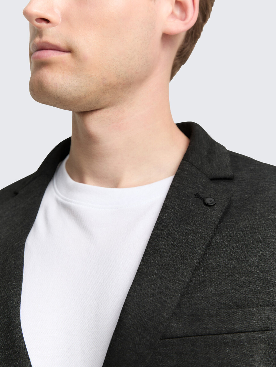 veste en piqué coupe classique