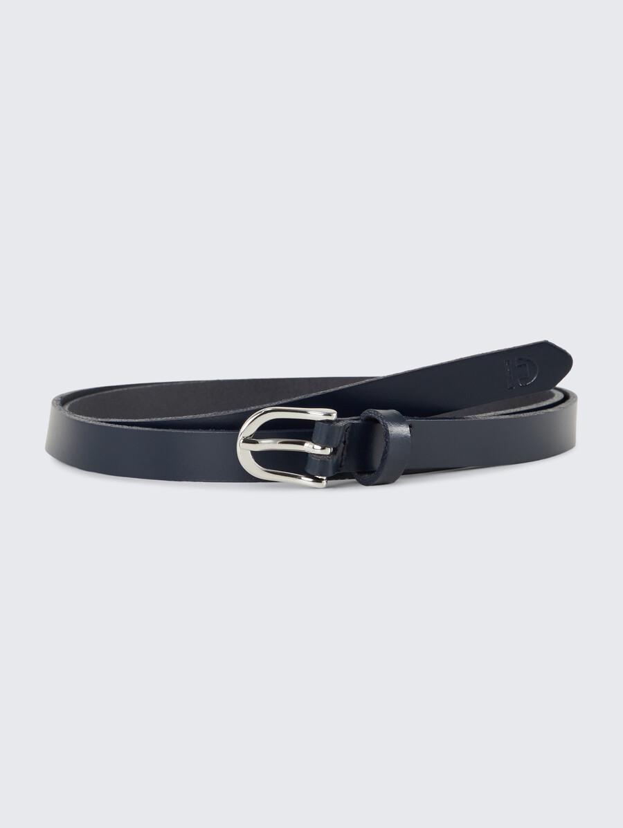 ceinture étroite en cuir ttpaula avec boucle ardillon arrondie