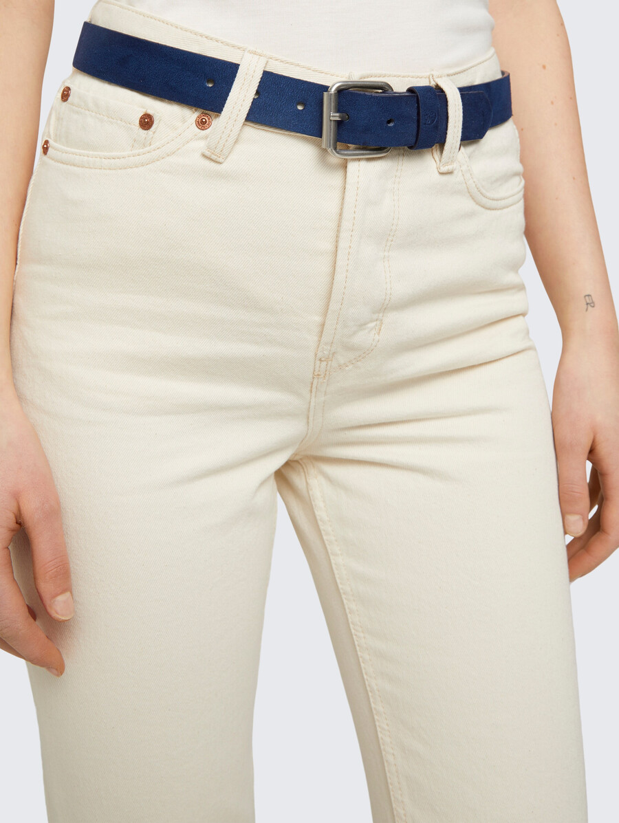 ceinture ttdolly en cuir suédé avec boucle ardillon carrée