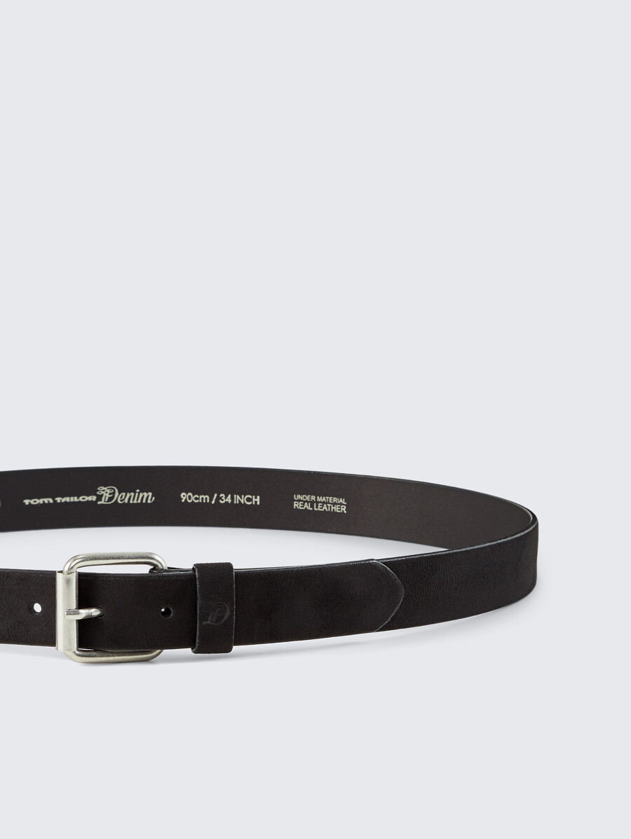 ceinture ttdolly en cuir suédé avec boucle ardillon carrée
