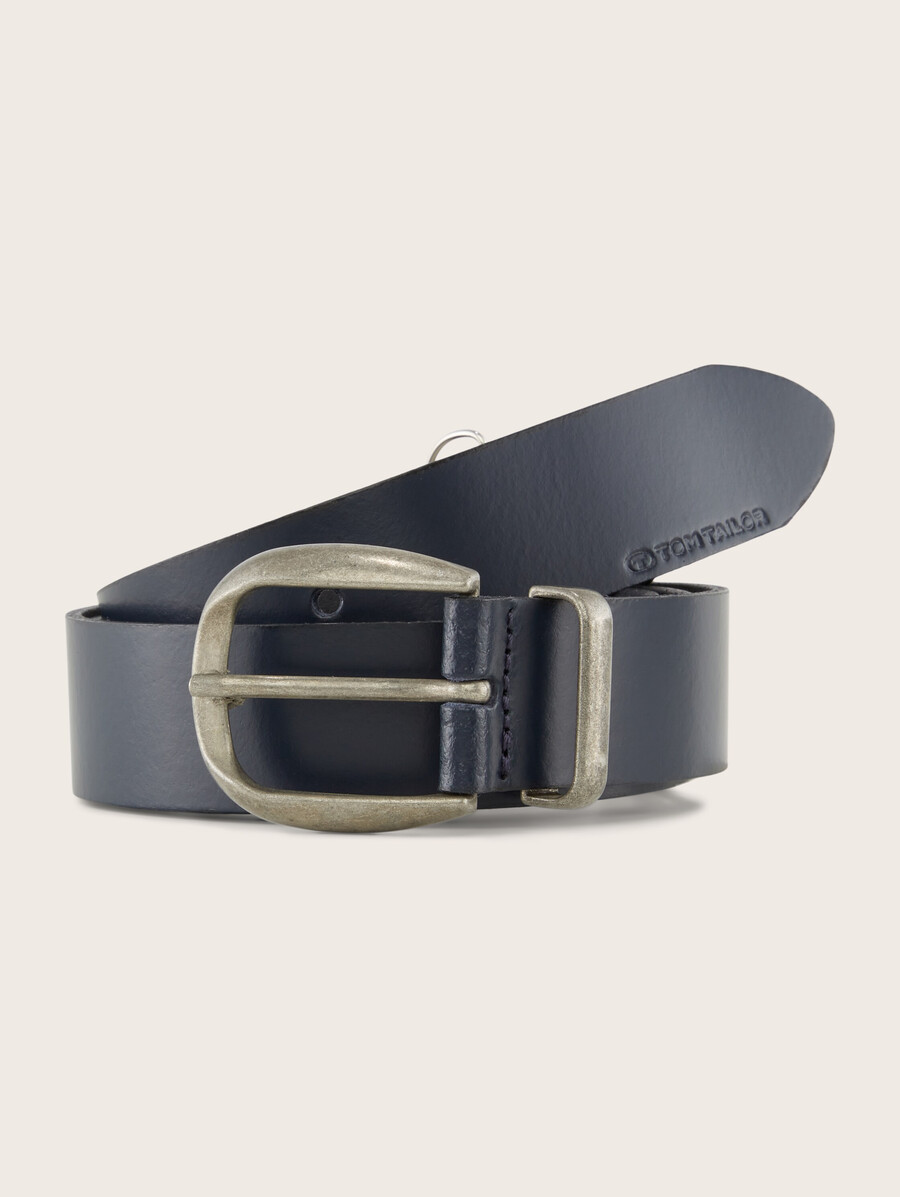ceinture en cuir ttbrook avec boucle ardillon arrondie
