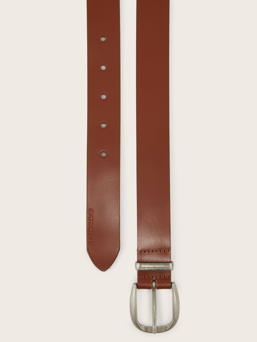 ceinture en cuir ttbrook avec boucle ardillon arrondie
