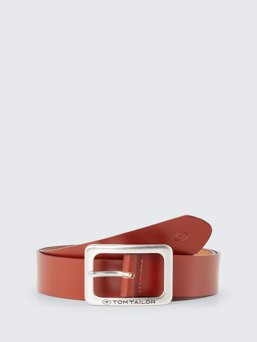 ceinture en cuir tteve avec boucle ardillon carrée