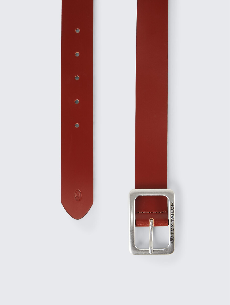 ceinture en cuir tteve avec boucle ardillon carrée