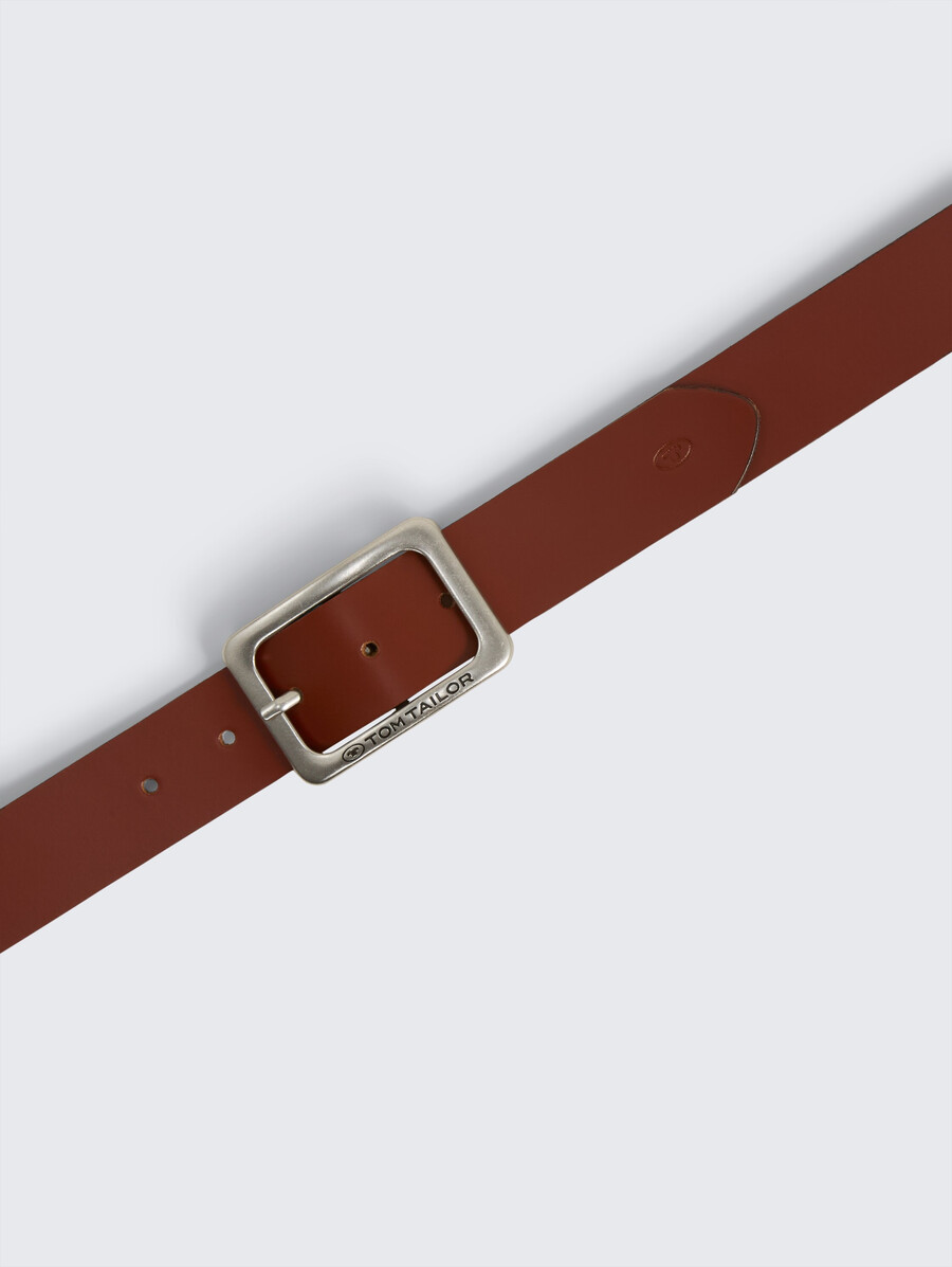 ceinture en cuir tteve avec boucle ardillon carrée