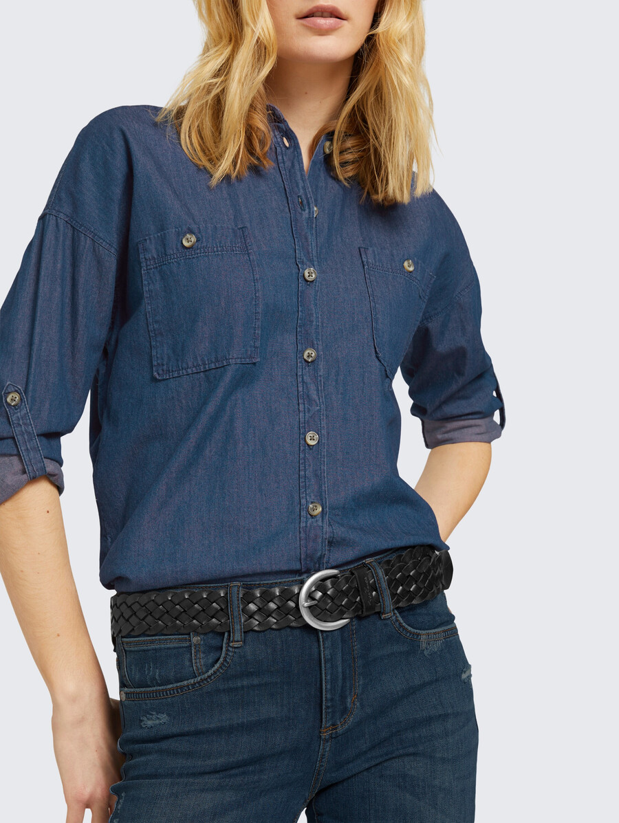ceinture en cuir tressé ttlisa