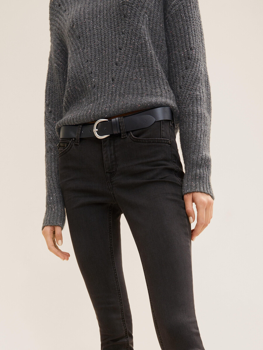 ceinture en cuir ttcarrie avec boucle ardillon arrondie