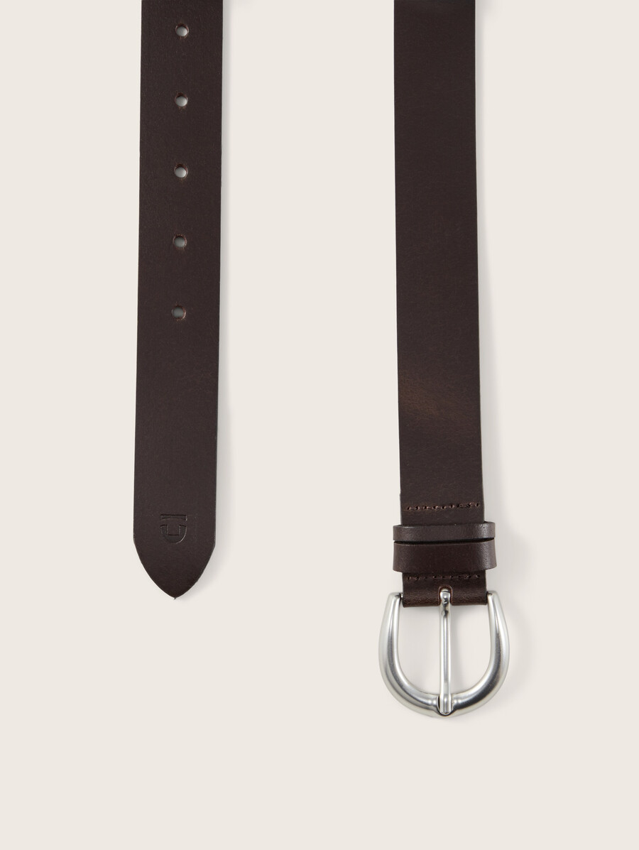 ceinture en cuir ttcarrie avec boucle ardillon arrondie
