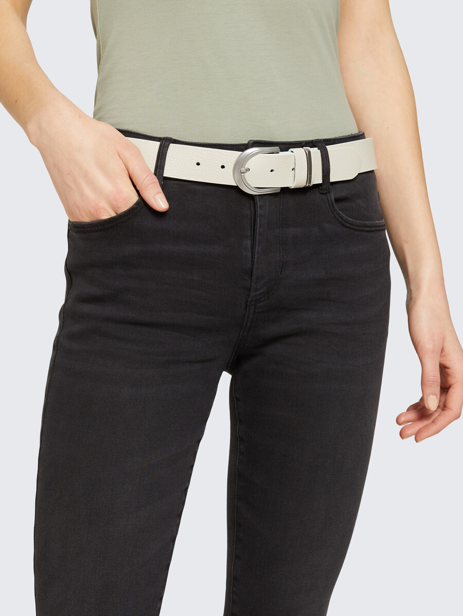 ceinture en cuir ttsandra avec boucle ardillon arrondie