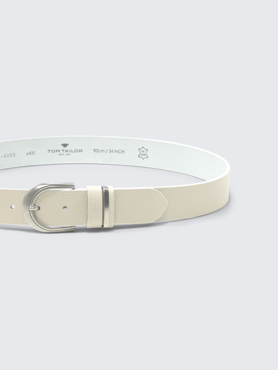 ceinture en cuir ttsandra avec boucle ardillon arrondie