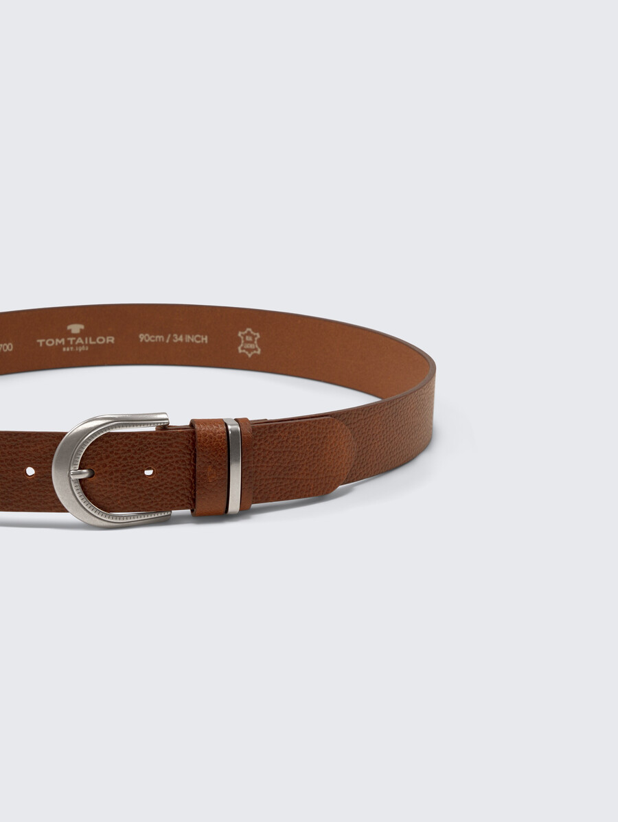 ceinture en cuir ttsandra avec boucle ardillon arrondie