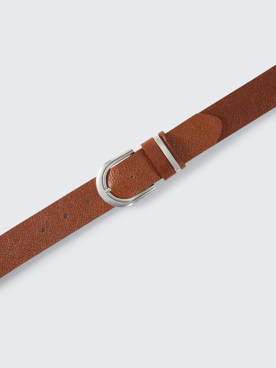 ceinture en cuir ttsandra avec boucle ardillon arrondie