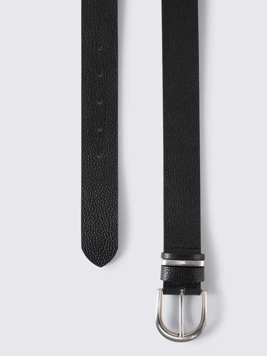 ceinture en cuir ttsandra avec boucle ardillon arrondie