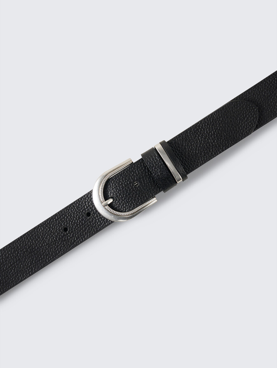 ceinture en cuir ttsandra avec boucle ardillon arrondie