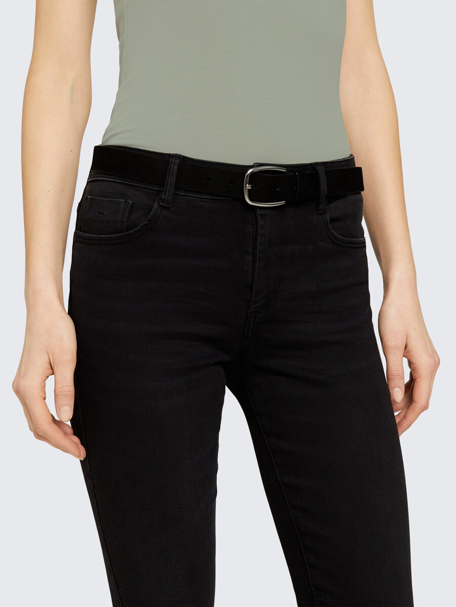 ceinture en daim ttjessica avec boucle ardillon arrondie