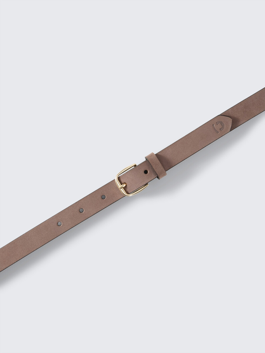ceinture étroite en cuir ttmeghan avec boucle ardillon arrondie