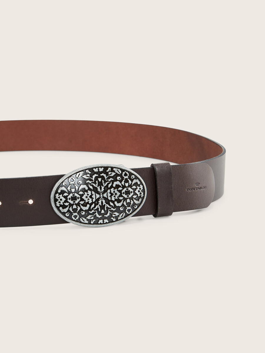 ceinture en cuir tttaylor grande taille avec boucle