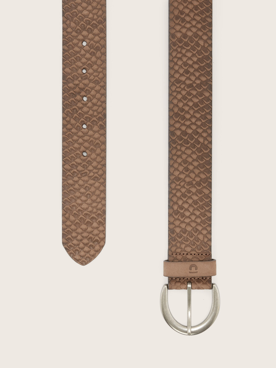 ceinture en cuir ttemily avec boucle ardillon arrondie