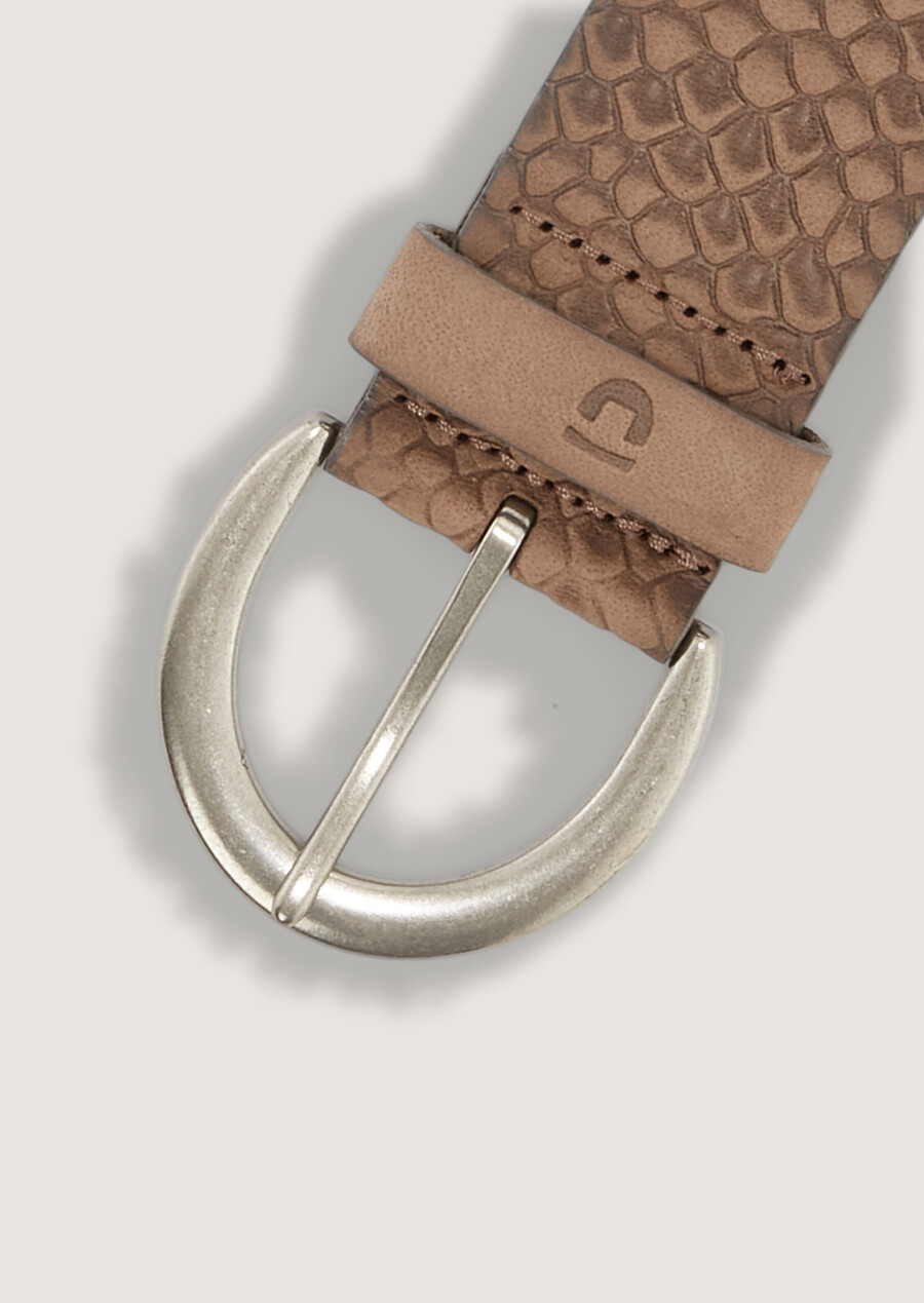 ceinture en cuir ttemily avec boucle ardillon arrondie