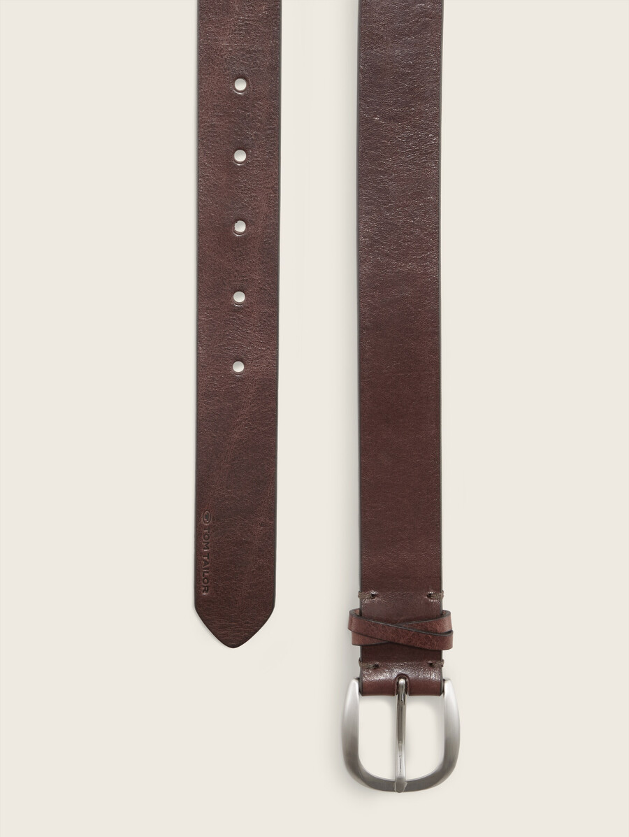 ceinture en cuir ttancy avec boucle ardillon arrondie