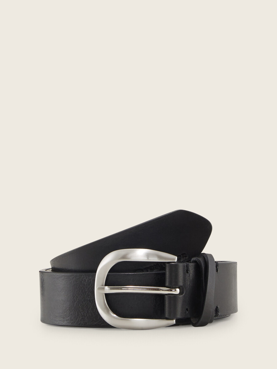ceinture en cuir ttancy avec boucle ardillon arrondie