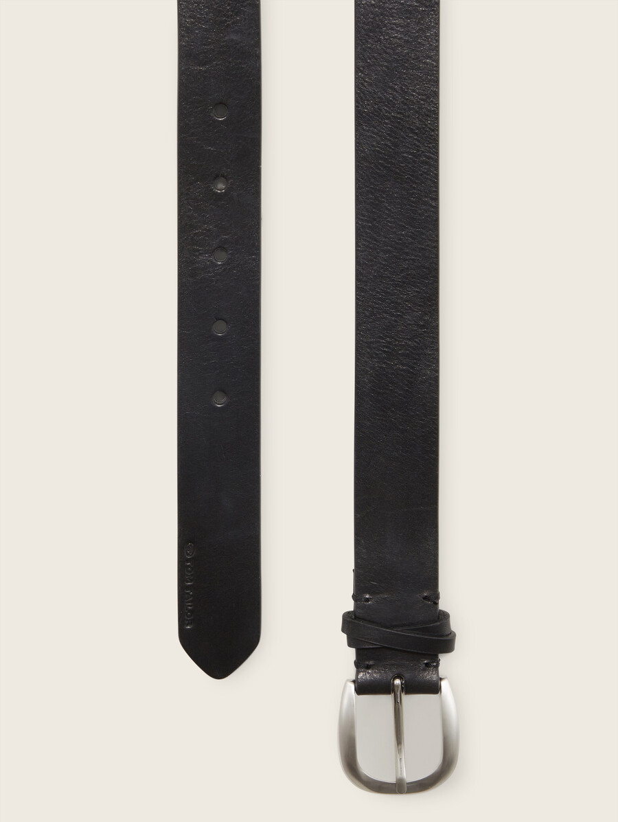 ceinture en cuir ttancy avec boucle ardillon arrondie