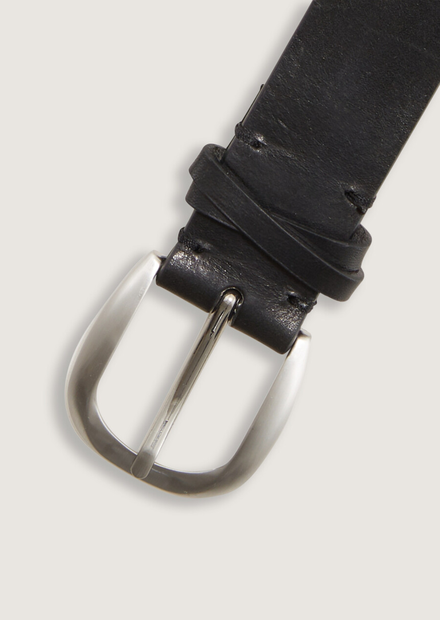 ceinture en cuir ttancy avec boucle ardillon arrondie