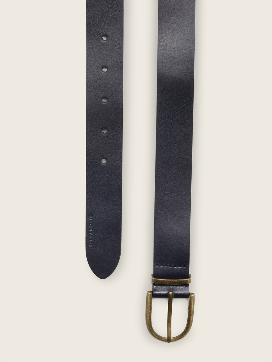 ceinture en cuir avec boucle ardillon arrondie