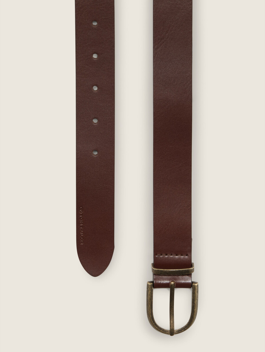 ceinture en cuir avec boucle ardillon arrondie
