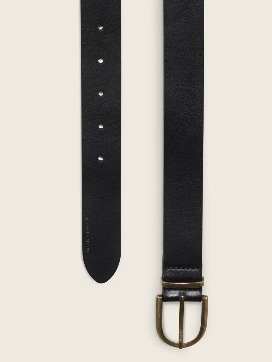 ceinture en cuir avec boucle ardillon arrondie