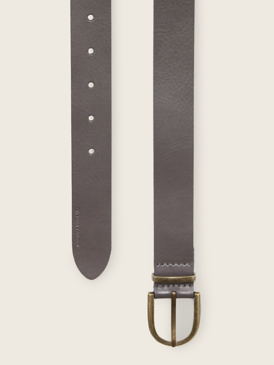 ceinture en cuir avec boucle ardillon arrondie