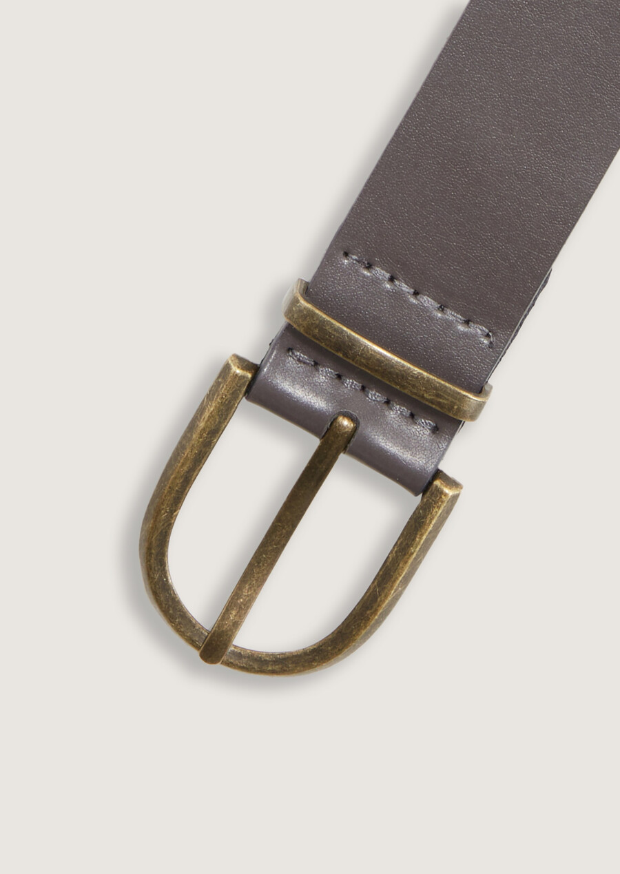 ceinture en cuir avec boucle ardillon arrondie