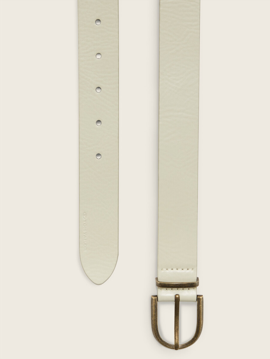 ceinture en cuir avec boucle ardillon arrondie