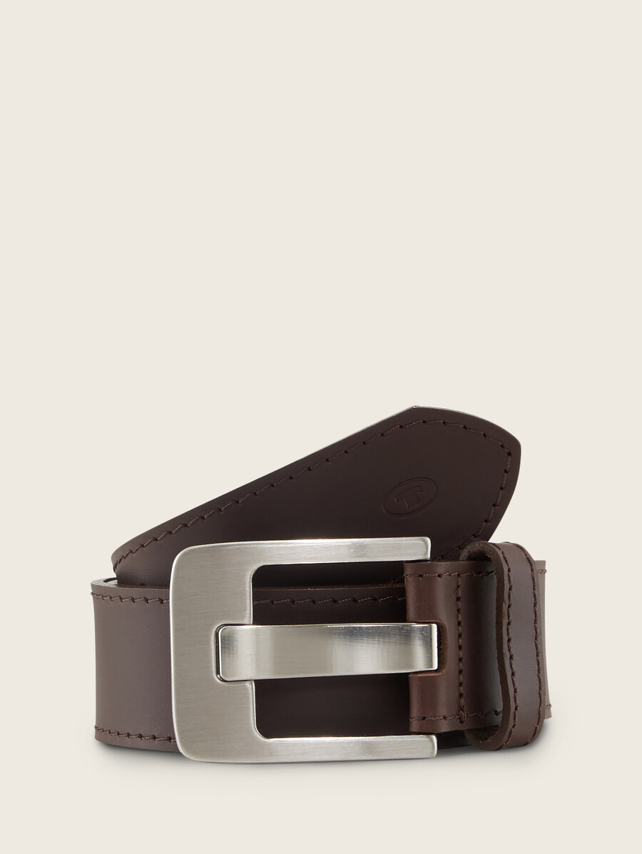 ceinture en cuir avec boucle ardillon carrée